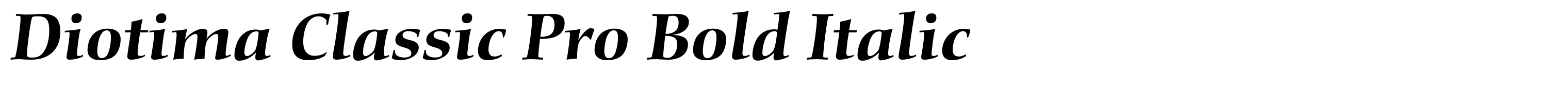 Diotima Classic Pro Bold Italic